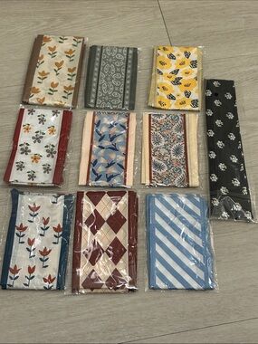 Purse Satin Scarf Set of 10 #15—Various Patterns and Colors